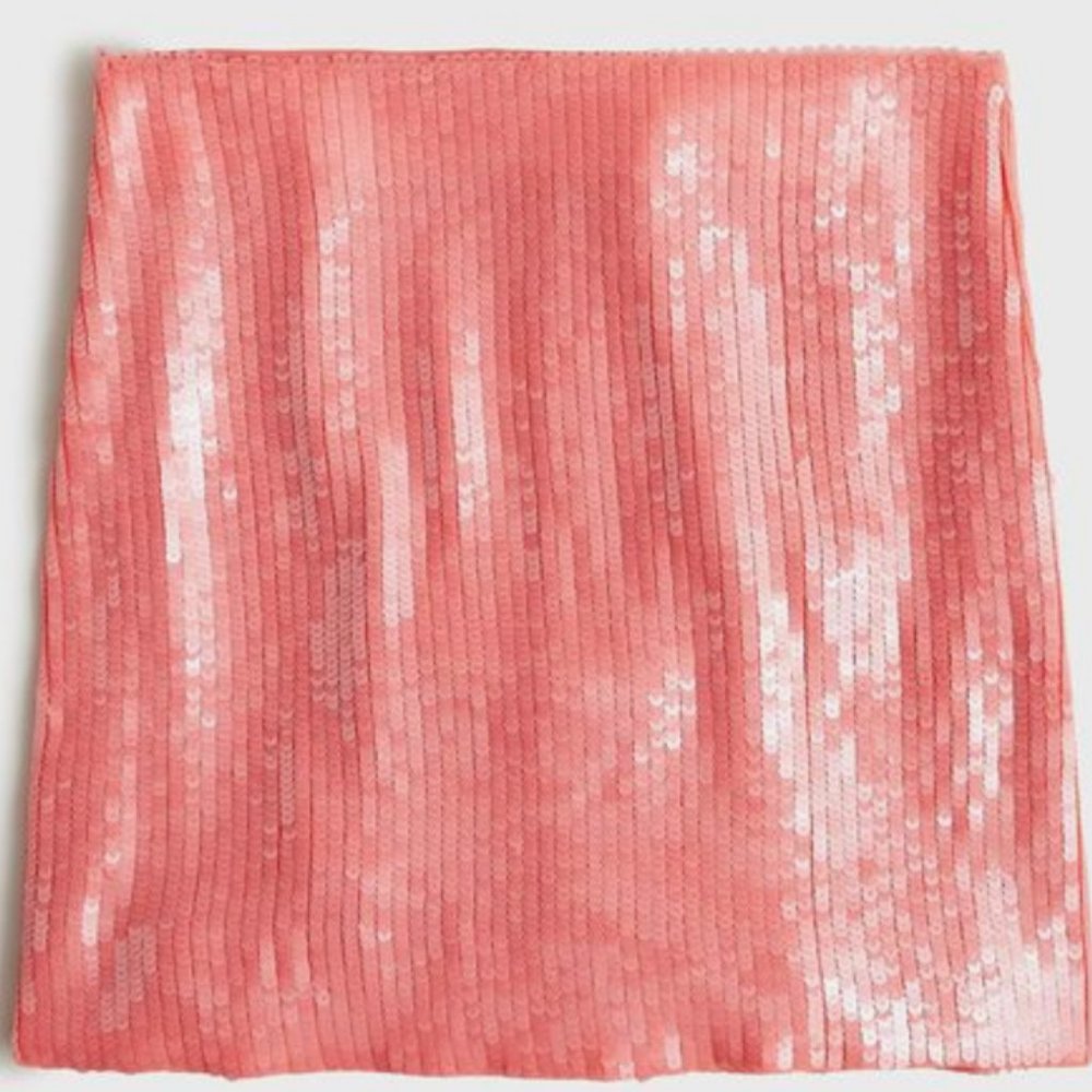 NWT J.Crew Pink Sequin Mini Skirt
